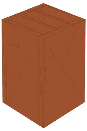 Flat  Panel  True  Style  T  M  I  R3100  Mahogany  Doors
